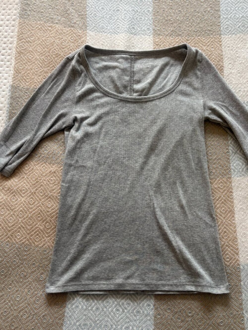 Everlane Scoop Neck Ribbed Top